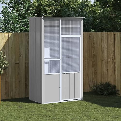 Keyroto Vogelkäfig groß Papageienkäfig Vogelvoliere außen Wellensittich käfig Verzinkter Stahl-115 x 78 x 200 cm Keyroto Vogelkäfig groß Papageienkäfig Vogelvoliere außen Wellensittich käfig Verzinkter Stahl-115 x 78 x 200 cm von Keyroto