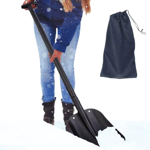 Keyubria Hochwertige Schneeschaufel - Teleskop Schneewurf Schaufel | Tragbar Camping Schaufel Für Fahrzeug Sedan LKW Hausbesitzer GrundstücksVerwalter Einfahrt Dach Weg Terrasse von Keyubria