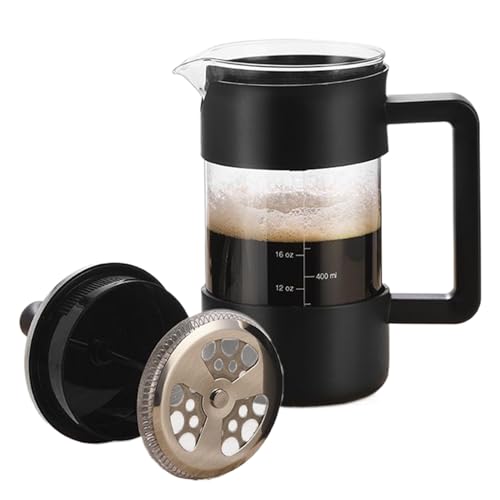 Keyubria Kaffeepresse 1 Liter 1000ml | Kaffeepresse Für Reise Büro Camping,Tragbar Für Familienküche Zuhause Party Reisen Camping Arbeitsplatz Wohnzimmer von Keyubria