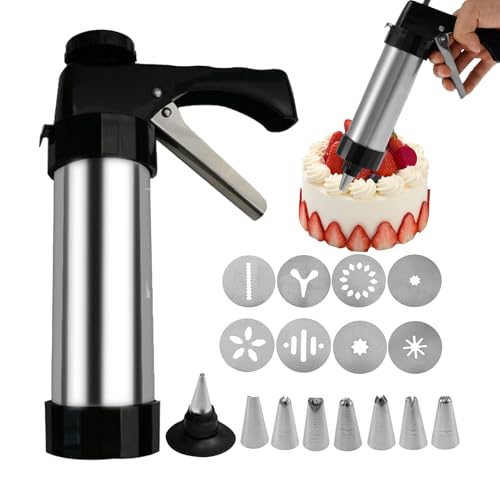 Keyubria Keksmaschine, Churro-Maschine | Hygienischer und sicherer Churro Maker Keksbereiter,Churros-Maschine mit 8 Laminierdüsen, Laminierbeutel für Familie, Freunde, Kollegen von Keyubria