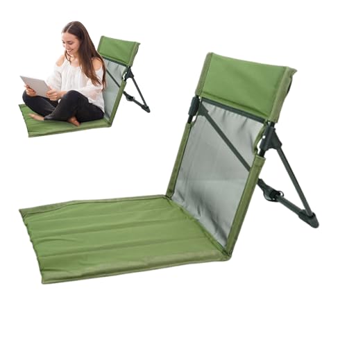Keyubria Klappstuhl | Wanderstuhl Mit Rückenlehne,Bodensitz Für Picknick Outdoorfeste Wandern Camping Garten Terrasse von Keyubria