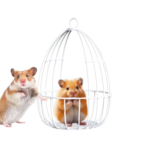 Keyubria Kleintier Hängematte,Eisendraht Gitter Spielzeug Für Hamster - Schlafschaukel Verstecknest Für Zwerghase Eichhörnchen Sugar Glider Kleintiere Meerschweinchen Hamster von Keyubria