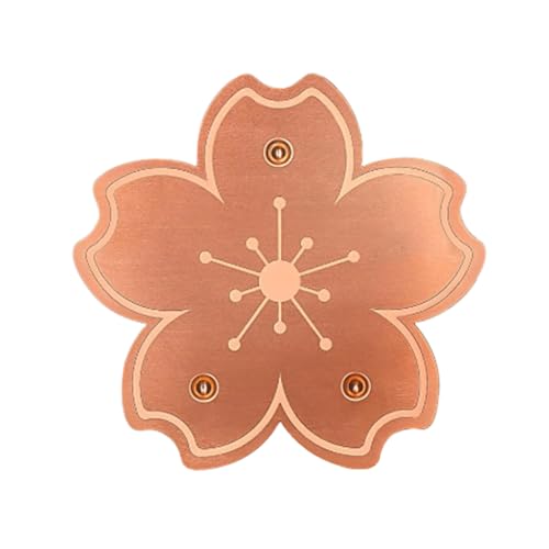 Keyubria Kupfer Vogelbad Reinigungsscheibe - Vogelbad Reinigungsplatte mit 3-Punkt Auflage,Ganzjahres Vogelbad Reinigungsplatte Für Garten Balkon Terrasse von Keyubria