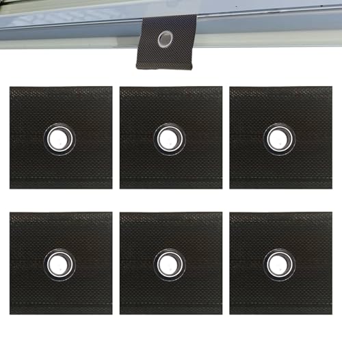 Keyubria Markisenschienen-Kederösen,Markisenschienen-Kederösen,Paspelösen - Robuste Paspelbänder, Ösenbesatz, geeignet für 5–6 mm/7–8 mm Paspelschienen, Wohnmobile, Gartenpartys von Keyubria