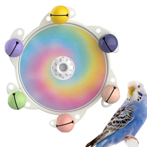 Keyubria Spielzeug Für Vögel,Wellensittiche Knabberspielzeug Mit Drehfunktion - Beschäftigungshelfer Zum Knabbern Für Fensterbank Balkon Garten Für Sittiche Nymphensittiche Loris von Keyubria