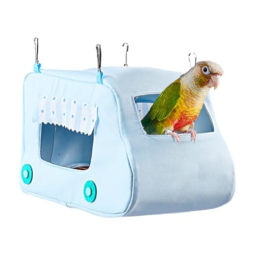 Keyubria Vogelbett Für Käfig - Vogel Hängematte Wellensittichhaus | Auto-Design Nisthaus, Schlafhöhle Haustierbedarf Für Hamster, Nymphensittiche, Finken, Sittiche, Kanarienvögel & von Keyubria