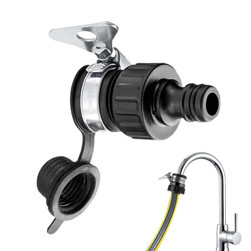 Keyubria Wasserschlauch Adapter,Gartenschlauch Kupplung - Haushalts-Schraubanschluss passt für ca. 16 mm und 13 mm für Waschmaschine Spülmaschine Bewässerung von Keyubria