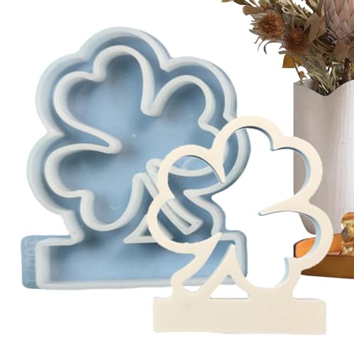 Kleeblatt Silikonformen, Kleeblatt Gießform Giessform, Kleeblatt Fondantform Für Schokolade, Gießformen Silikon Gipsformen Zum Gießen Zum Gestalten Von Kunst, Heimdekoration von Keyubria