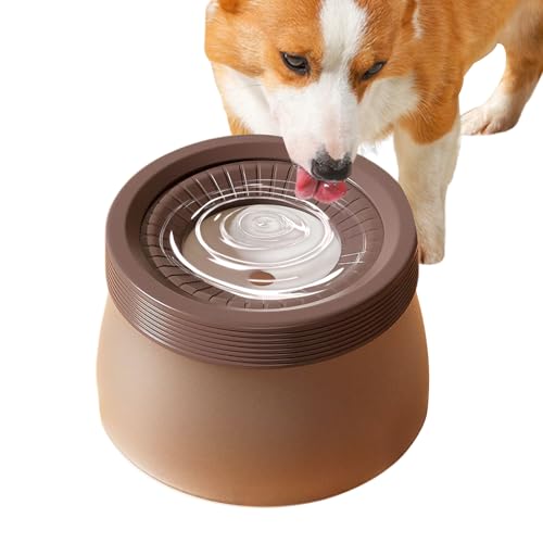 Wassernapf für Hunde,1200ml Großer Auslaufsicherer Hundenapf, Haustier rutschfest Auto Reise Trinknapf, langsamer Futternapf für Welpen, große Hunde und Katzen von Keyubria