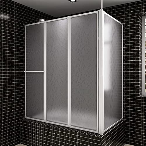 Duschwand, Über der Badewanne Duschwand Duschwand Duschwand Duschwand Duschwand L Form 70 x 120 x 140 cm 4 Paneele faltbar von Keyur