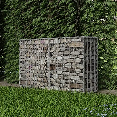 Gabionenkorb, Gabionenkäfig Gabionenwand Patio Stützmauer Gitter für Stein Gabionenkorb Verzinkter Stahl 150x50x100 cm von Keyur
