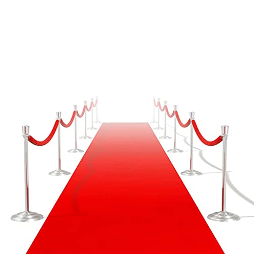 Keyur Red Carpet Runner, Aisle Runner Hollywood Floor Runner Teppich Roter Teppich 1 x 20 m Extra Heavy 400 g/m2 von Keyur