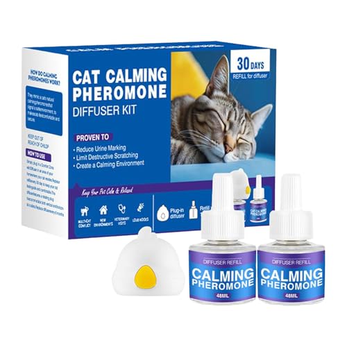 Beruhigender Pheromon-Diffusor für Katzen – 60 Tage Stecker-Stressabbau, Katzen-Nachfüllung, entspannender Katzen-Diffusor, tröstet alle Rassen und reduziert Beruhigungshilfen für das Verhalten von Beruhigender Pheromon-Diffusor für Katzen – 60 Tage Stecker-Stressabbau, Katzen-Nachfüllung, entspannender Katzen-Diffusor, tröstet alle Rassen und reduziert Beruhigungshilfen für das Verhalten von von Kezvmhy