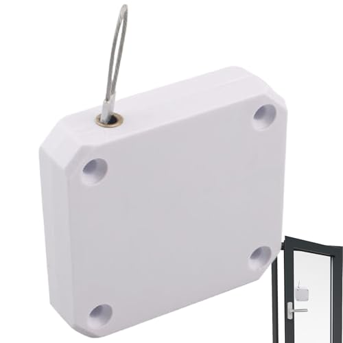 Duschtürschließer – einziehbares automatisches Schließwerkzeug mit 1,2 m Stahlschnur für Sturmtüren, Heimwerker-Zubehör für Badezimmer, Küche, Balkon, Schlafzimmer Duschtürschließer – einziehbares automatisches Schließwerkzeug mit 1,2 m Stahlschnur für Sturmtüren, Heimwerker-Zubehör für Badezimmer, Küche, Balkon, Schlafzimmer von Kezvmhy