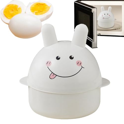 Egg Poacher Microwave - Cartoon Sturdy Rabbit Egg Slacker Cooker, Heat Resistant Dishwasher Safe Microwave Kitchen Utensils, Multifunctional Egg Steamer, Microwave Egg Steamer, Gekochte Eier, Gekocht Egg Poacher Microwave - Cartoon Sturdy Rabbit Egg Slacker Cooker, Heat Resistant Dishwasher Safe Microwave Kitchen Utensils, Multifunctional Egg Steamer, Microwave Egg Steamer, Gekochte Eier, Gekocht von Kezvmhy
