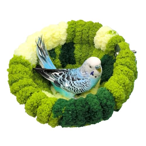Käfignest - Vogelhängematte Warmes Vogelnest | Luxus Papagei Fall Nest Papagei Nest Dicke Vogelhängematte Winter Schlafbett Vogelkäfig Zubehör für Papagei Papagei Papagei Nymphensittich Lovebird von Kezvmhy