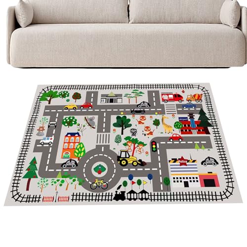 Kezvmhy Baby-Spielmatte, Babymatte für Boden, interaktive Bodenspielmatte – Metropolis-Szene, Lernspielzeug, faltbarer Teppich, Kleinkind-Aktivität für Zuhause, Reisen, Camping Kezvmhy Baby-Spielmatte, Babymatte für Boden, interaktive Bodenspielmatte – Metropolis-Szene, Lernspielzeug, faltbarer Teppich, Kleinkind-Aktivität für Zuhause, Reisen, Camping von Kezvmhy