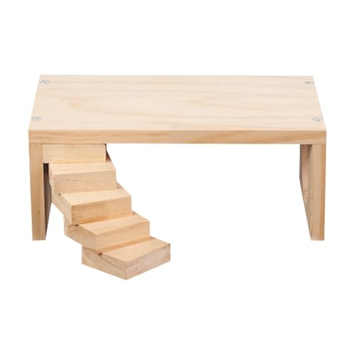 Kezvmhy Hamster Holzplattform - Hamsterleiter für Käfige | Platzsparende Kleintiere Kletterspielzeug für Meerschweinchen Chinchilla Degoo Maus Kezvmhy Hamster Holzplattform - Hamsterleiter für Käfige | Platzsparende Kleintiere Kletterspielzeug für Meerschweinchen Chinchilla Degoo Maus von Kezvmhy