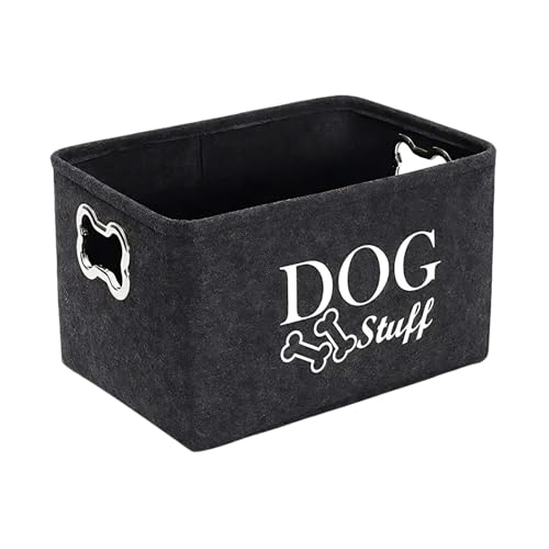 Kezvmhy Hundespielzeugbox - Hundespielzeug Aufbewahrungsbox, Hundespielzeug Aufbewahrungsbox mit Griff, Hundespielzeug Organizer für Haustierspielzeug und Zubehör, Katzenspielzeug Korb Behälter Kezvmhy Hundespielzeugbox - Hundespielzeug Aufbewahrungsbox, Hundespielzeug Aufbewahrungsbox mit Griff, Hundespielzeug Organizer für Haustierspielzeug und Zubehör, Katzenspielzeug Korb Behälter von Kezvmhy
