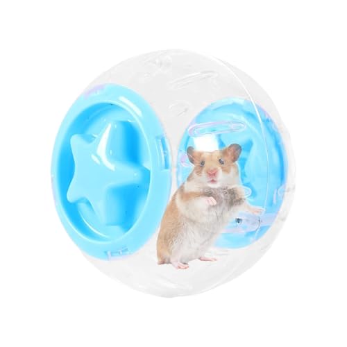 Kezvmhy Kleiner Hamsterball, Hamster-Trainingsball – Hamster-Trainingsrad, transparenter Laufball, tägliche Fitness-Unterhaltung, kleine und mittelgroße Haustiere für Indoor-Aktivitäten, Tierliebhaber von Kezvmhy