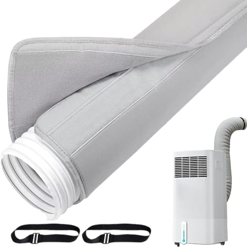 Kezvmhy Klimaanlagen-Schlauchabdeckung, Isolierung für Klimaanlagen-Abluftschlauch, staubdichter Isolierschlauch mit verstellbarem 2-Schnallenriemen, Innenwandk Kezvmhy Klimaanlagen-Schlauchabdeckung, Isolierung für Klimaanlagen-Abluftschlauch, staubdichter Isolierschlauch mit verstellbarem 2-Schnallenriemen, Innenwandk von Kezvmhy