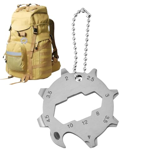 Kezvmhy Outdoor Multi-Tool - Edelstahl Multifunktionswerkzeug, leichte Outdoor-Werkzeuge, langlebiges Getriebe mit Flaschenöffner und Schraubendreher, perfekt zum Angeln, Wandern, Camping, Möbel Kezvmhy Outdoor Multi-Tool - Edelstahl Multifunktionswerkzeug, leichte Outdoor-Werkzeuge, langlebiges Getriebe mit Flaschenöffner und Schraubendreher, perfekt zum Angeln, Wandern, Camping, Möbel von Kezvmhy