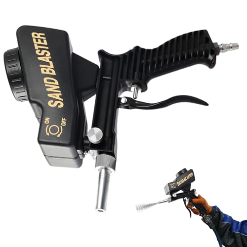Kezvmhy Sandstrahlmaschine | Sandstrahl-Kit | Hand-Sandstrahlgerät Rostentferner Holzfarbe Entfernung Auto Arbeit Industrie Möbel Metall von Kezvmhy