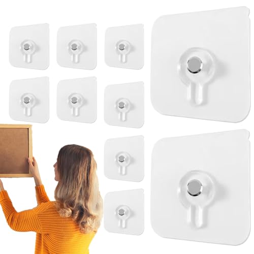 Klebrige Wandhaken – 10 x selbstklebende Handtuchaufhänger für Badezimmer und Küche, nagellose, robuste Hakenleiste, starker Halter für die Aufbewahrung zu Hause, platzsparendes Organizer-Zubehör Klebrige Wandhaken – 10 x selbstklebende Handtuchaufhänger für Badezimmer und Küche, nagellose, robuste Hakenleiste, starker Halter für die Aufbewahrung zu Hause, platzsparendes Organizer-Zubehör von Kezvmhy