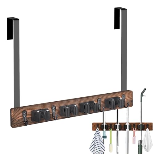 Mop Besenhalter - Wandhalterung Halter, Mopphalter | Mop Besenhalter Holz Mop Besen Halter mit Haken, Stabiler Griff, Stabile Konstruktion, Klebe Mop Greifer Besen Wand Organizer für Küche Mop Besenhalter - Wandhalterung Halter, Mopphalter | Mop Besenhalter Holz Mop Besen Halter mit Haken, Stabiler Griff, Stabile Konstruktion, Klebe Mop Greifer Besen Wand Organizer für Küche von Kezvmhy