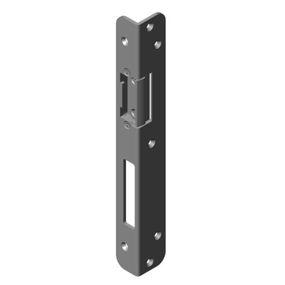 Winkelschließblech,f.Türöff.,WSB,15-3E mit AT 115,25x32x250mm rund,DIN L,hell vz von Kfv