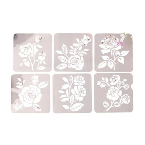 6 PCs Retro Blumenschablonen Hohlauslösungsvorlagen Zeichnen Kunsthandwerk Für Wandmalereien Scrapbooking Blumenhlockenauslöser Blumenkunstvorlagen Scrapbook Journal Journal 6 PCs Retro Blumenschablonen Hohlauslösungsvorlagen Zeichnen Kunsthandwerk Für Wandmalereien Scrapbooking Blumenhlockenauslöser Blumenkunstvorlagen Scrapbook Journal Journal von Kfwfuaee