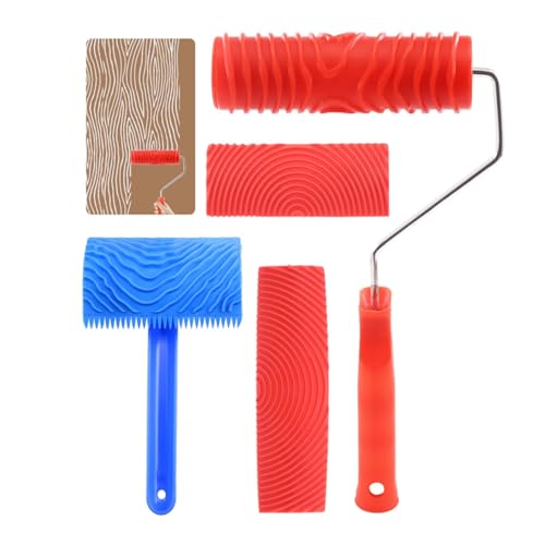 Craft Friendly Gummi Textur Roller Produziert Natürliches Holzmuster Wandmalerei Werkzeug Für Hausrenovierungen Projekte Dekorative Wandrollenwerkzeug Craft Friendly Gummi Textur Roller Produziert Natürliches Holzmuster Wandmalerei Werkzeug Für Hausrenovierungen Projekte Dekorative Wandrollenwerkzeug von Kfwfuaee