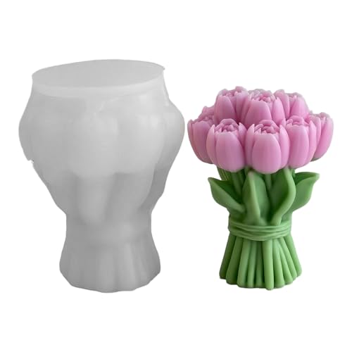 Einzigartige Handgefertigte Formen Blumenform Kerze Silikonformen Geeignet Für Handwerk Von Enthusiasten Und Home Decors Liebhaber Silikonkerzenform von Kfwfuaee