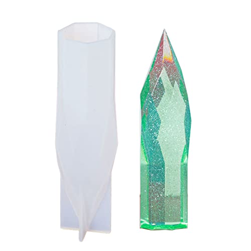 Glasturm aus Kunstharz, Silikonform, großer Glasturm aus Epoxid-Silikon, mit Blumenspitze von Kfwfuaee