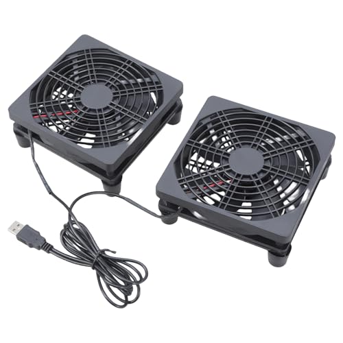 Kfwfuaee 1 Set 120 mm Router Lüfter USB 5 V leiser Betrieb mit Füßen leise für lange Lebensdauer Kfwfuaee 1 Set 120 mm Router Lüfter USB 5 V leiser Betrieb mit Füßen leise für lange Lebensdauer von Kfwfuaee