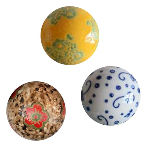 Kfwfuaee 3 Stück handbemalte Keramikkugeln, dekorative Aquarien, Ornament für Aquarien, Schreibtisch, antikes Muster, zufällige Farbe, dekorative Keramikkugeln Kfwfuaee 3 Stück handbemalte Keramikkugeln, dekorative Aquarien, Ornament für Aquarien, Schreibtisch, antikes Muster, zufällige Farbe, dekorative Keramikkugeln von Kfwfuaee