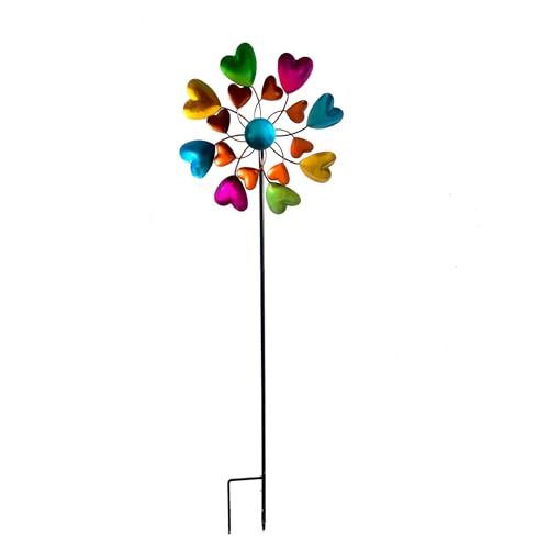 Kfwfuaee Dekorative Metallwinde Spinner Windmühle Skulptur Für Rasen Landschaft Outdoor Gärten Rotierende Kunstwerfskulpturen Metall Spinner Für Garten Dekore Kfwfuaee Dekorative Metallwinde Spinner Windmühle Skulptur Für Rasen Landschaft Outdoor Gärten Rotierende Kunstwerfskulpturen Metall Spinner Für Garten Dekore von Kfwfuaee
