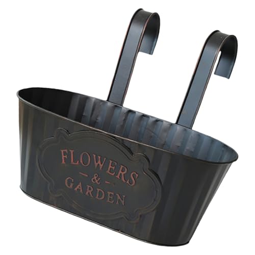 Kfwfuaee Hängende Blumen Sukkulenten Pflanzen Töpfe Eisenwand Montiert Innengarten Freien Garten Dekorationen Metallschaufel Blumen Korb Wandmontaged Planter von Kfwfuaee
