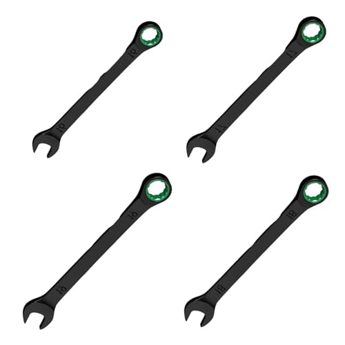 Kfwfuaee Robuster Ringratschenschlüssel mit Doppelfunktionskopf-Design, geschmiedeter Stahlkörper Kfwfuaee Robuster Ringratschenschlüssel mit Doppelfunktionskopf-Design, geschmiedeter Stahlkörper von Kfwfuaee