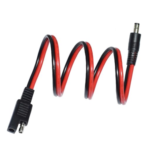 PVC 14 AWG Motorrad Solarpanel Verlängerungskabel 5,5 mm x 2,1 mm Stecker auf 2 Pin Solarladegerät Adapter von Kfwfuaee