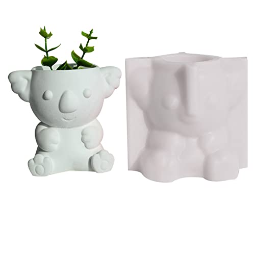 Tiere Stifthalter Gips Blütenstopf Silikonform Epoxidgift Form Sukkulente Vase Zementform Kerzenhalterform Form von Kfwfuaee
