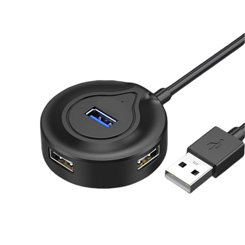 USB-Adapter mit 4 Ports, USB 2.0, einfach zu verbindende Dockingstation mit Tastatur, Drucker mit Desktop-Laptop von Kfwfuaee