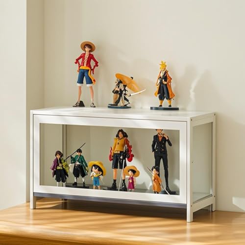 Kgfvesdc Wohnzimmervitrinen,Vitrinenschrank Wohnzimmer Holz,Dichte Und Staubdichte Struktur,Geeignet FüR Wohnzimmer, Garderoben Und Spielzimmer(Weiß-1 Schicht-Breite70) von Kgfvesdc