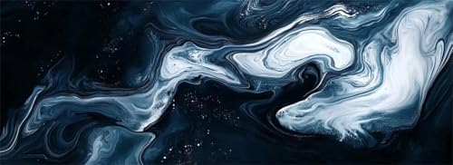 Malen Nach Zahlen Kunst Malen Nach Zahlen Erwachsene Marmor, 35x105 cm XXL Groß Acrylfarben Ölgemälde, DIY Malen Nach Zahlen Kinder Anfänger Paint by Numbers Set für Wand Dekor (Ohne Rahmen) -H540 von Kggyele
