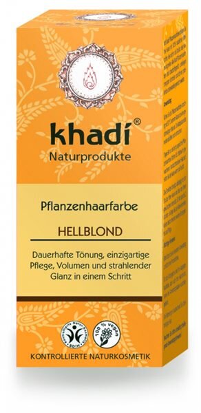 Khadi Pflanzenhaarfarbe Hellblond von Khadi