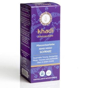 Khadi Pflanzenhaarfarbe Reines Indigo Schwarz von Khadi