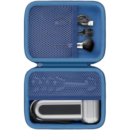 khanka Schutzhülle für Wolfbox MF100 Elektro-Luft-Staubwedel, harte Aufbewahrung, kompatibel mit Wolfbox MF100 MF50 Druckluft-Staubwedel und Zubehör, nur Hülle (blau) von Khanka