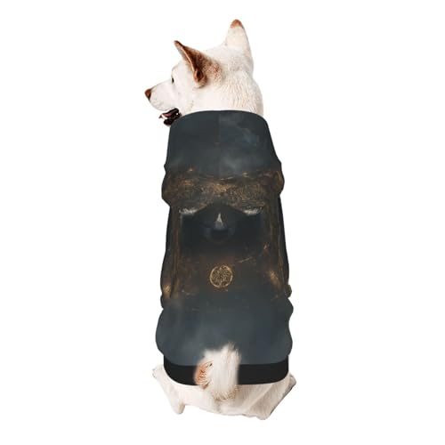 Der Wolfskopf im Kompass Hunde-Kapuzenpullover für kleine, weiche, atmungsaktive Haustierkleidung für kleine Hunde Der Wolfskopf im Kompass Hunde-Kapuzenpullover für kleine, weiche, atmungsaktive Haustierkleidung für kleine Hunde von Khkbnb