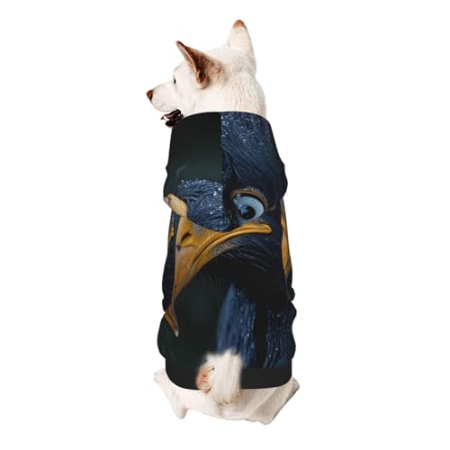 Eagles Hunde-Kapuzenpullover für kleine Hunde, weich, atmungsaktiv, Haustierkleidung für kleine Eagles Hunde-Kapuzenpullover für kleine Hunde, weich, atmungsaktiv, Haustierkleidung für kleine von Khkbnb