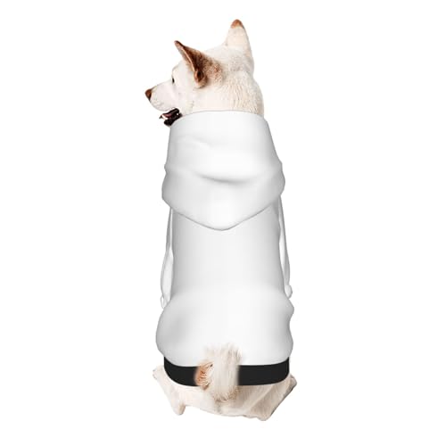 Hunde-Kapuzenpullover für kleine, weiche, atmungsaktive Haustierkleidung für kleine Hunde, Naturweiß von Khkbnb